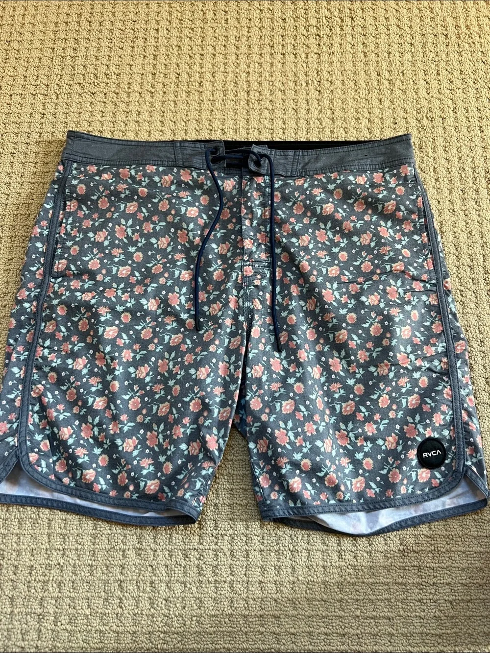 RVCA Men’s Bundle of Blue Patterned Board Shorts
